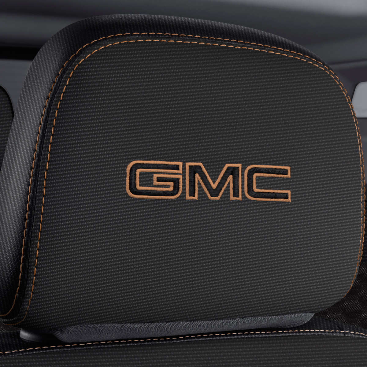 GMC Headrest - Cloth, Embroidered GMC Script, Jet Black for 2019-2021 Terrain 84594431