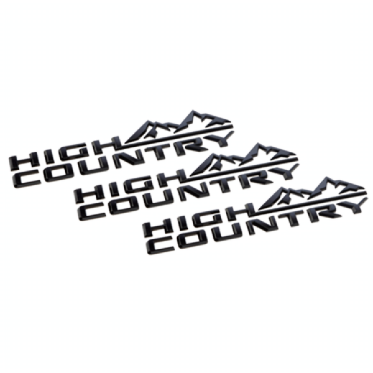 Chevrolet Exterior Emblems - Silverado High Country, Black 85101611