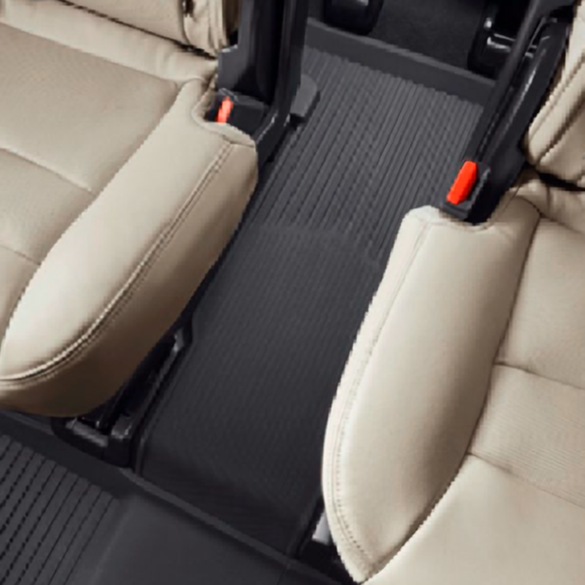 Cadillac Floor Liners - Third Row Premium All Weather, Capitain's, Jet Black for 2020-2024 Cadillac XT6 84220186