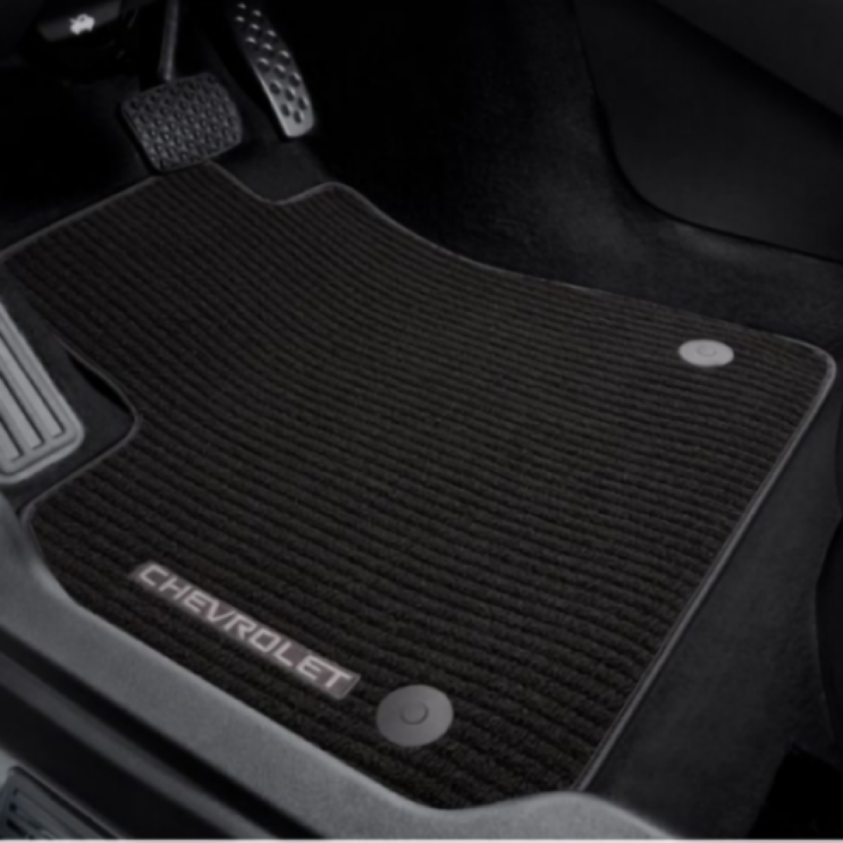 Chevrolet Floor Mats - Front & Rear Premium Carpet, Chevrolet Logo, Jet Black for 2018-2024 Malibu 84201833