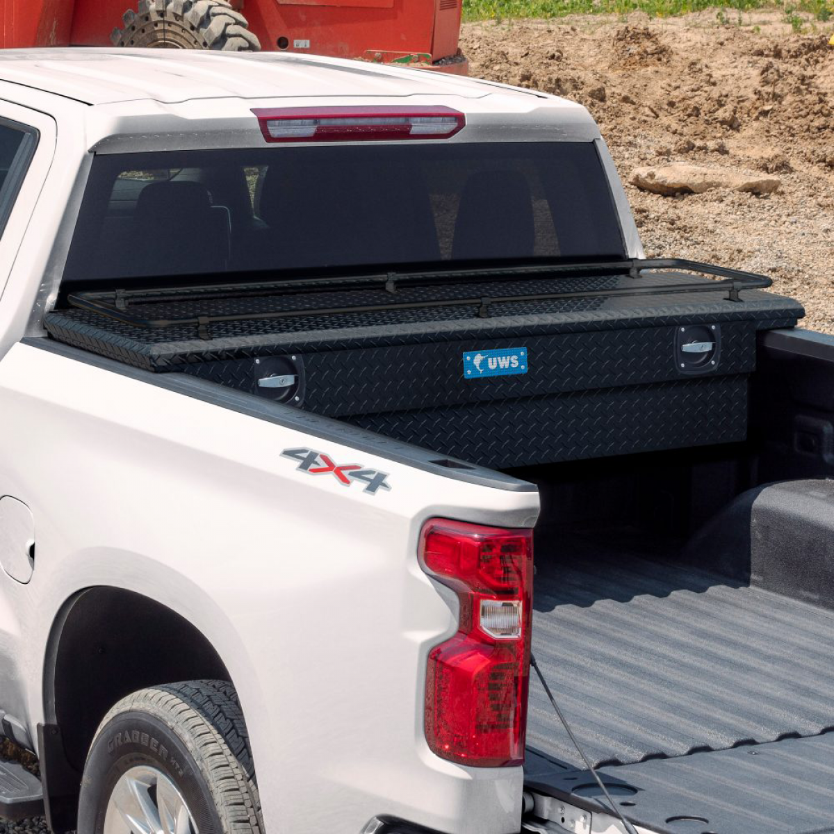 Chevrolet Tool Box - Associated Accessories, Secure Lock Crossover, with Twist Handles & Rails, Gloss Black for 2022-2024 Silverado 1500 19419222