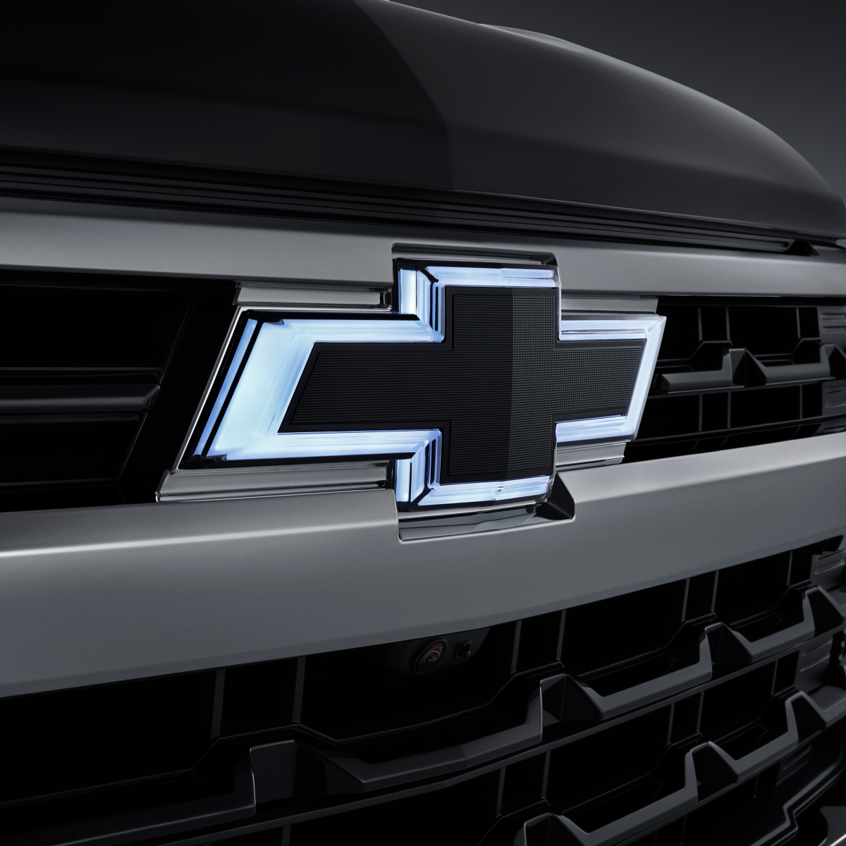 Chevrolet Exterior Emblems - Front Illuminated Bowtie Emblem, Black 86520575
