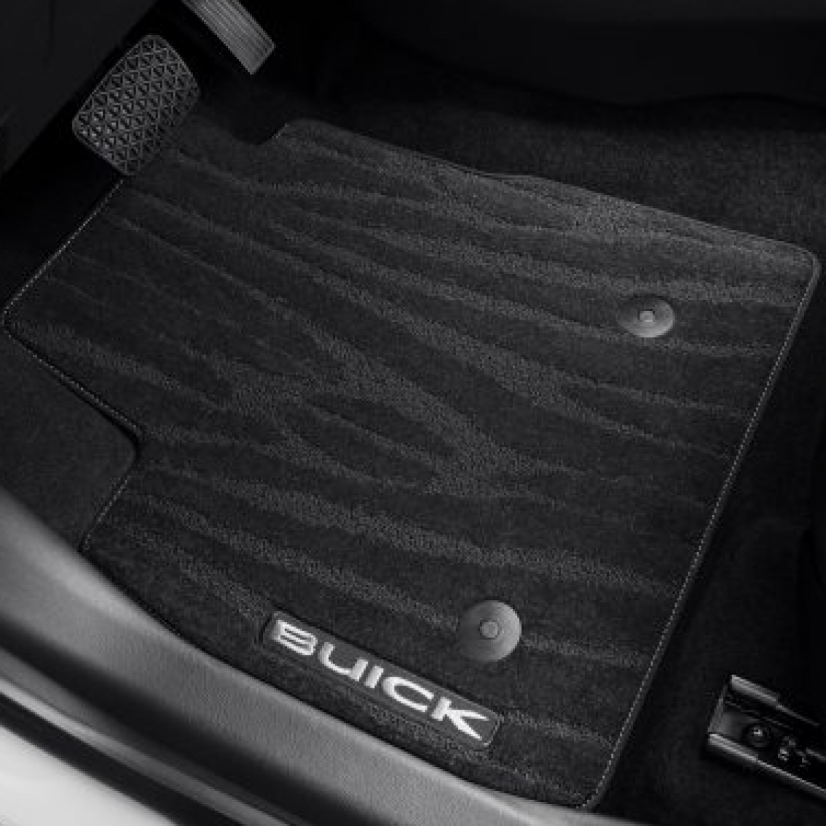 Buick Floor Mats - Front & Rear Premium Carpet, AWD, Buick Script, Ebony 42677244