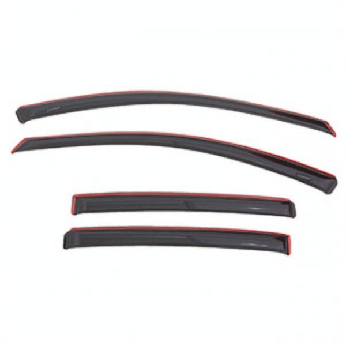 Buick Side Window Weather Deflector - Associated Accessories, 4-Piece, In-Channel, Smoke Black 19368991