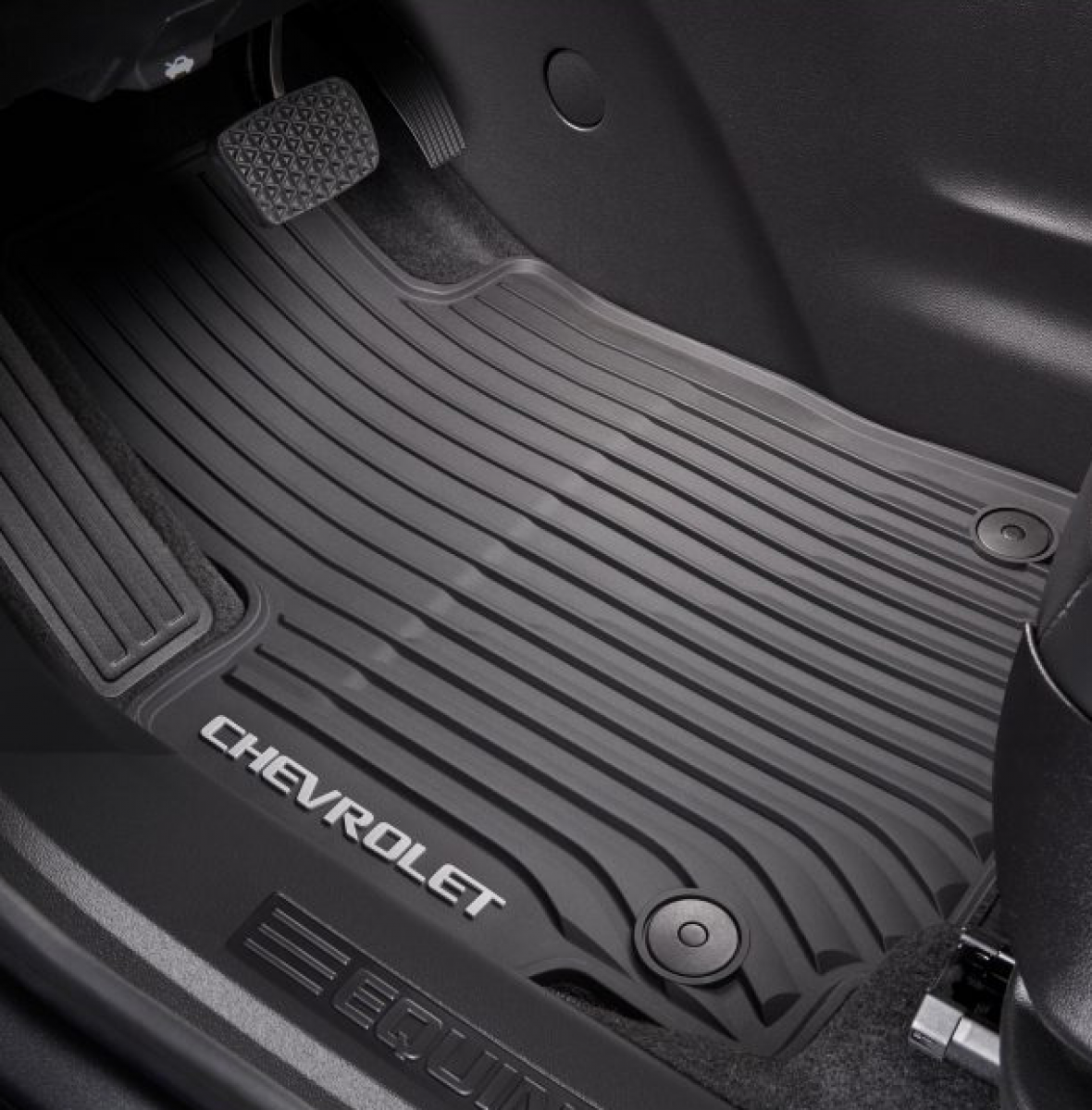 Chevrolet Floor Mats - Front Premium All Weather, Chevrolet Script, Jet Black for 2018-2024 Equinox 84215239