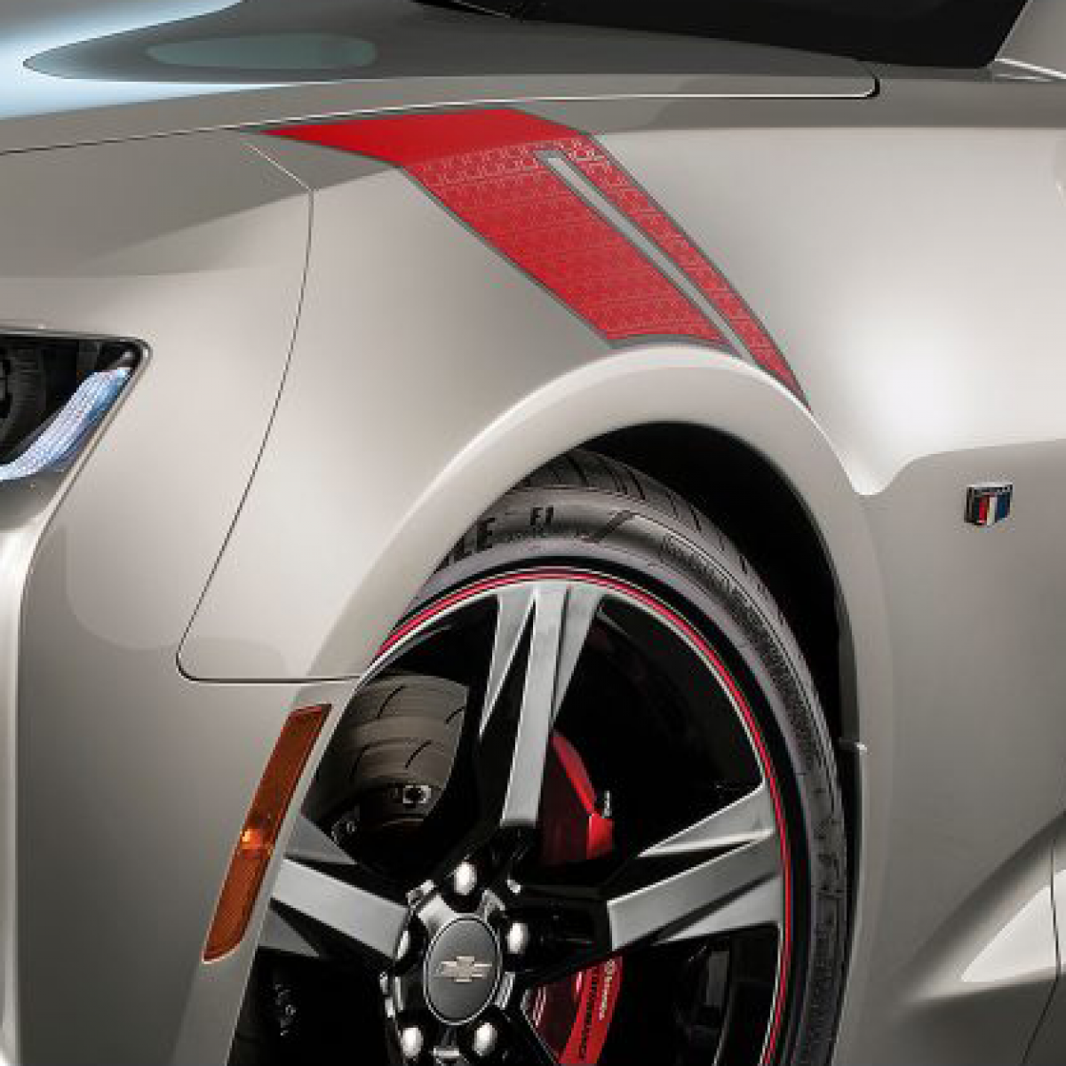 Chevrolet Decal Package - Fender Hash Marks, Red Hot for 2016-2024 Camaro 84684588
