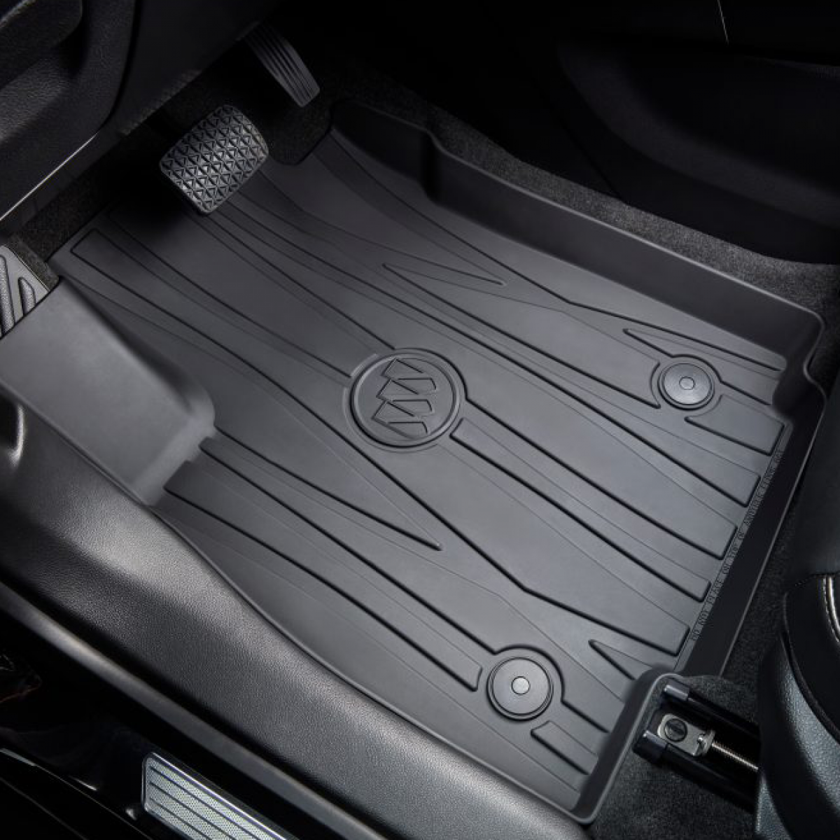 Buick Floor Liners - Front Premium All Weather, Buick Logo, Ebony 42533128