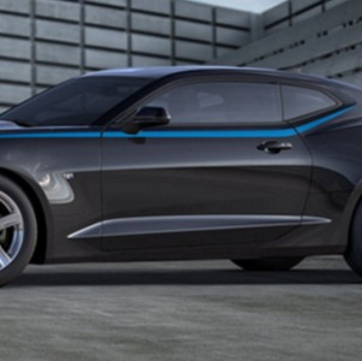 Chevrolet Decal Package - Body Side, Hyper Blue Metallic for 2016-2023 Camaro 23507056