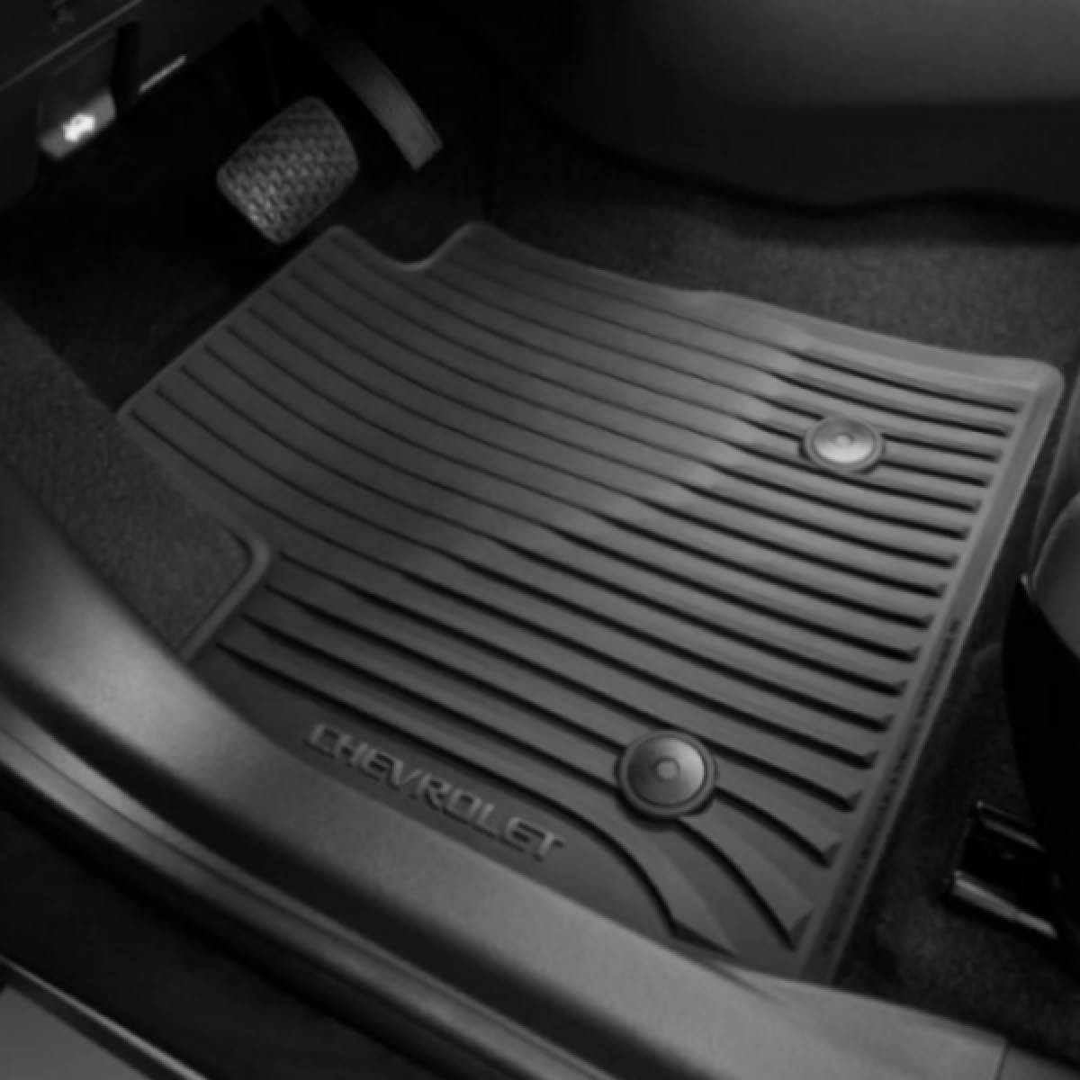 Chevrolet Floor Mats - Front & Rear Premium All-Weather, FWD, Chevrolet Logo, Jet Black 42669370