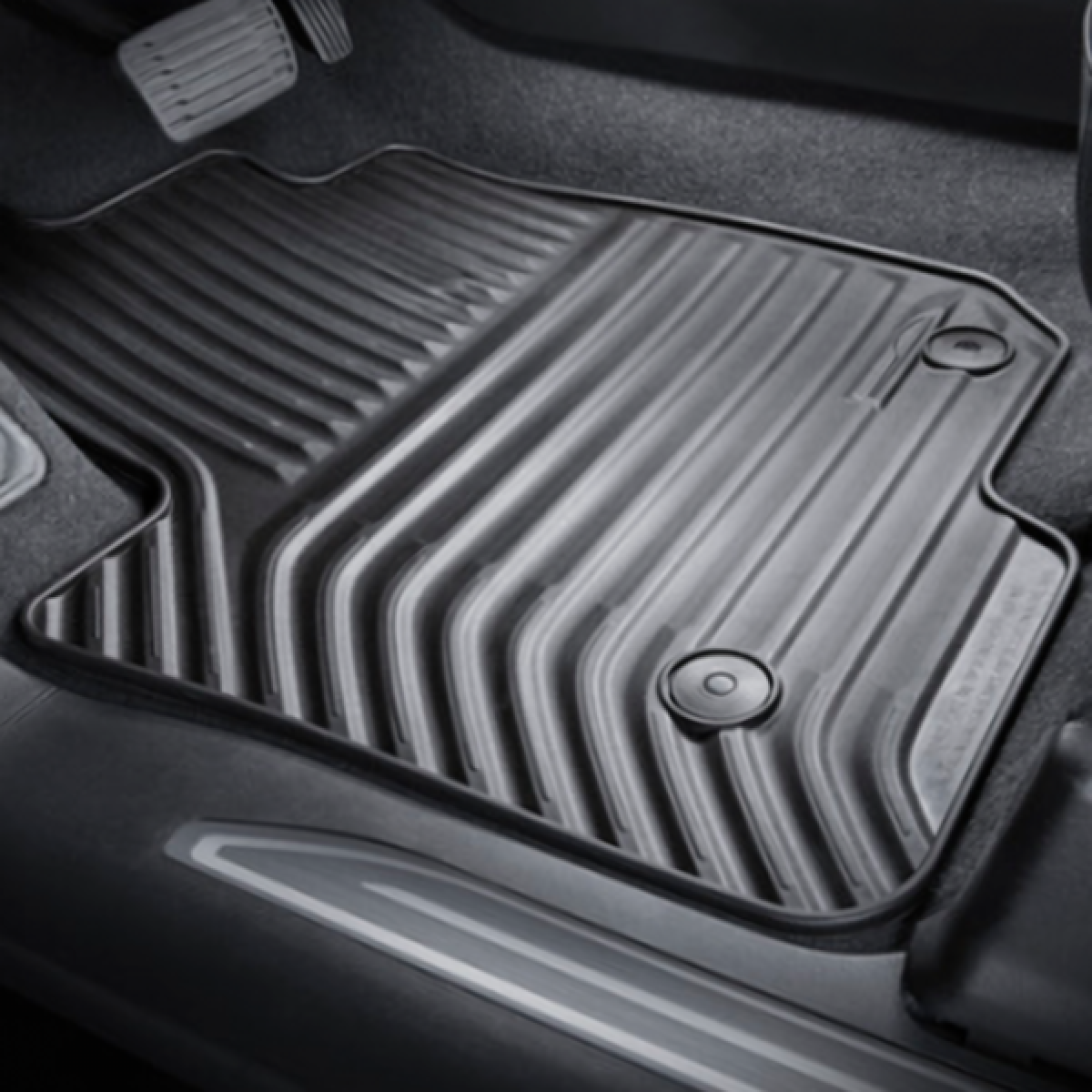 Chevrolet Floor Mats - First-Row Premium All Weather, Jet Black for 2019-2024 Silverado 1500 84521605