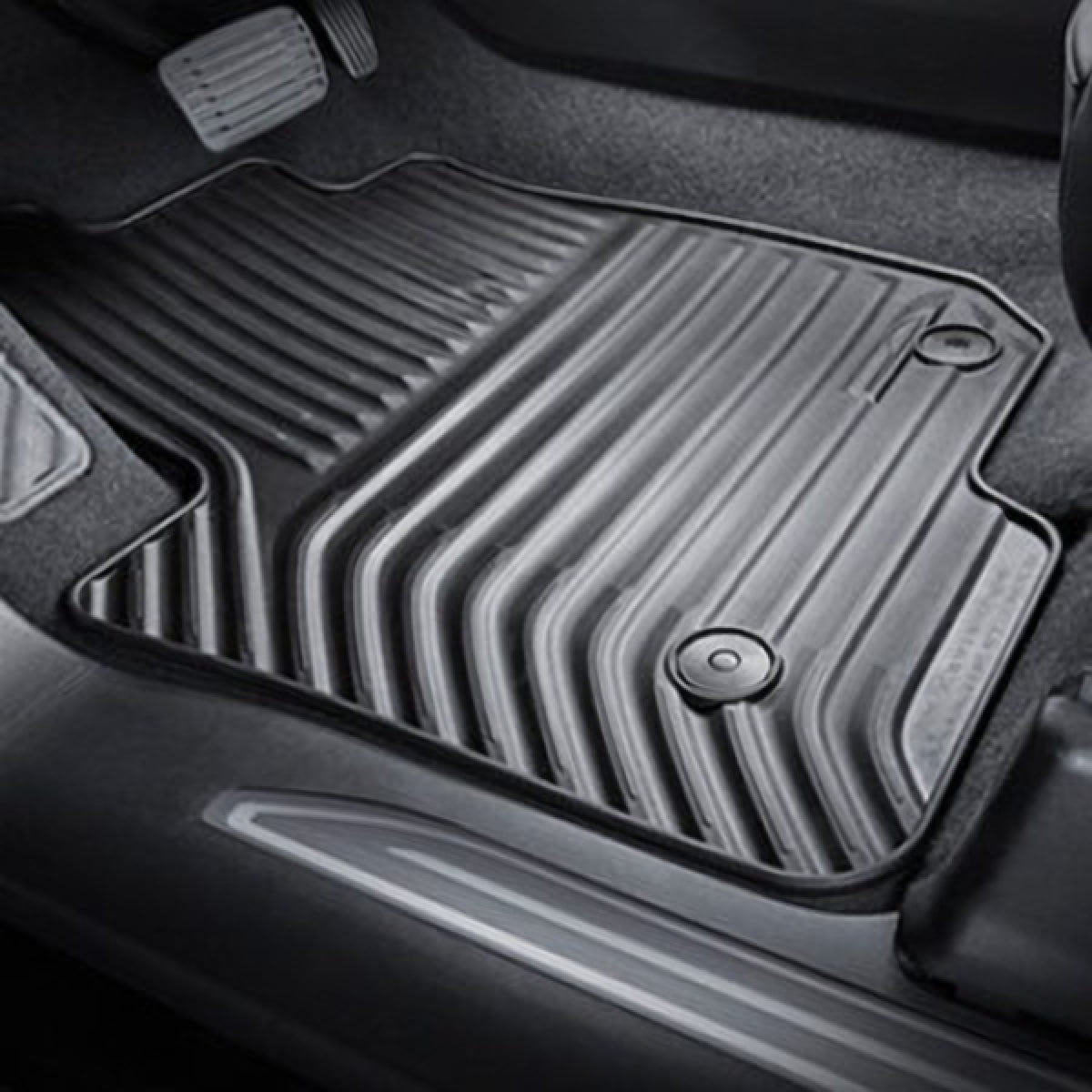 Chevrolet Floor Mats - Front & Rear Premium All Weather, Jet Black for 2019-2024 for Silverado 1500 84521599