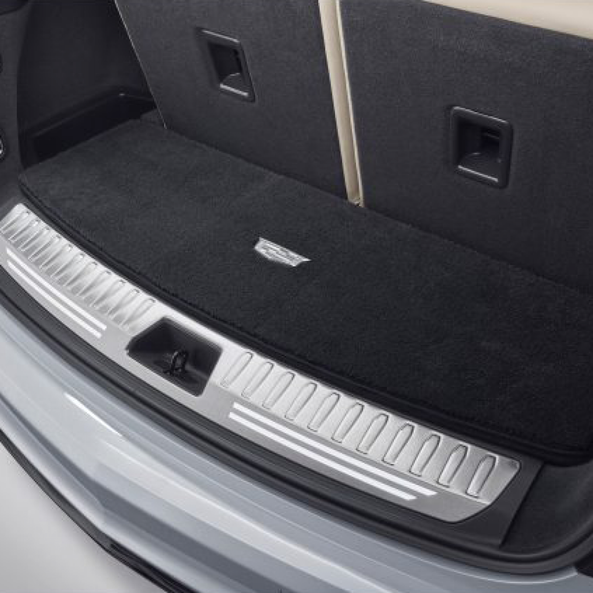 Cadillac Cargo Mat - Premium Carpet, Cadillac Logo, Jet Black for 2020-2024 XT6 84448702