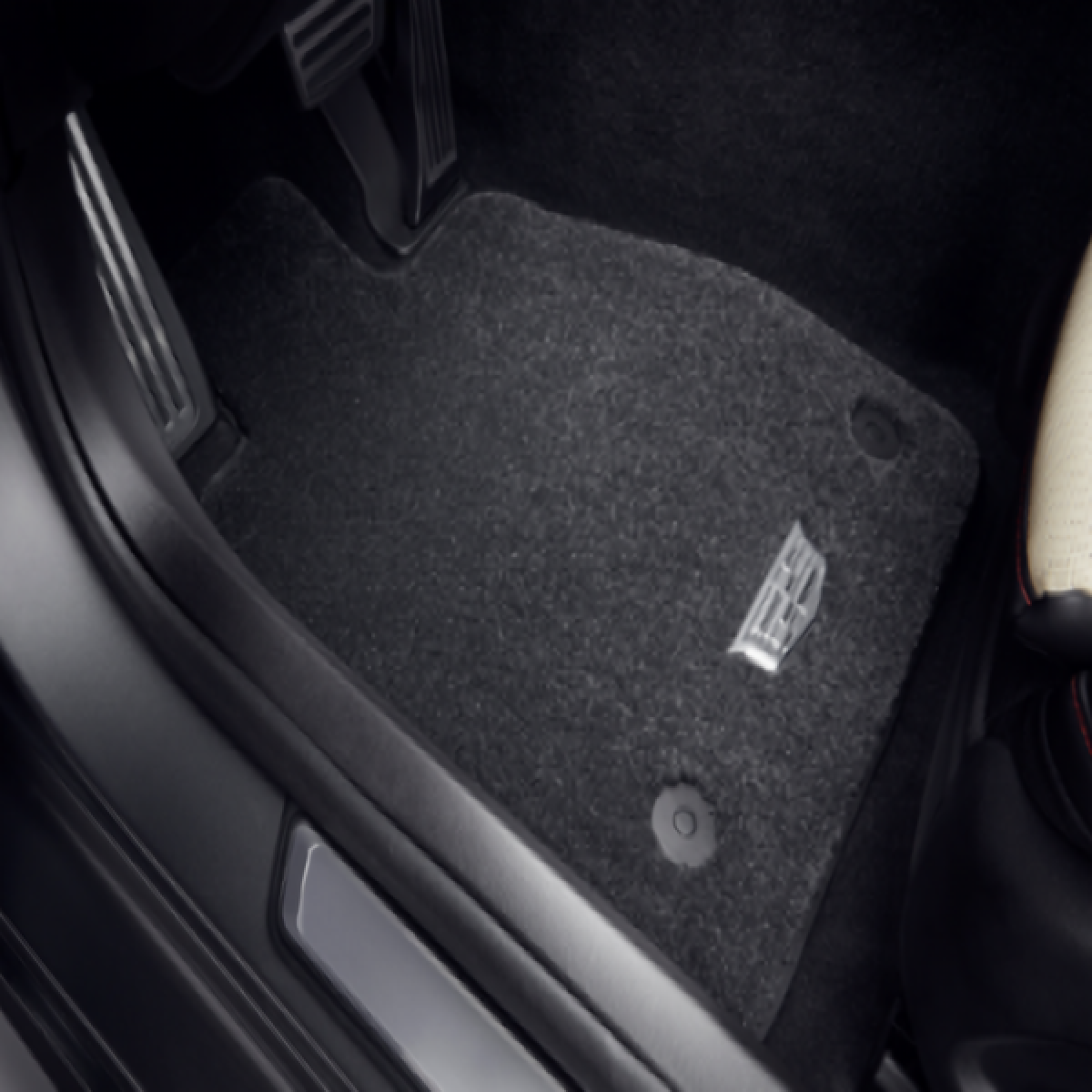 Cadillac Floor Mats - Front & Rear Premium Carpet, Cadillac Logo, Jet Black for 2021-2024 CT5 84880490