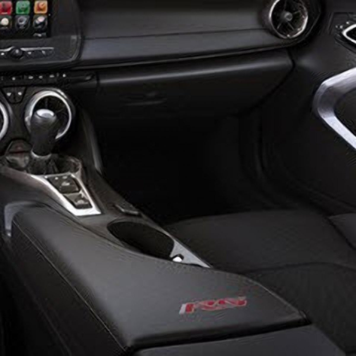 Chevrolet Arm Rest - RS Logo, Jet Black for 2016-2024 Camaro 84092723