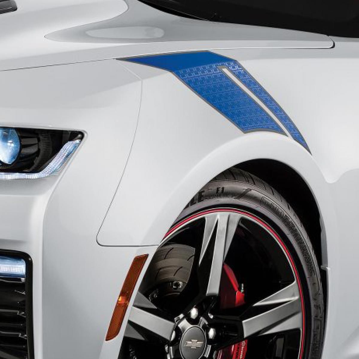 Chevrolet Decal Package - Fender Hash Marks, Hyper Blue Metallic 2016-2024 Camaro 84684586