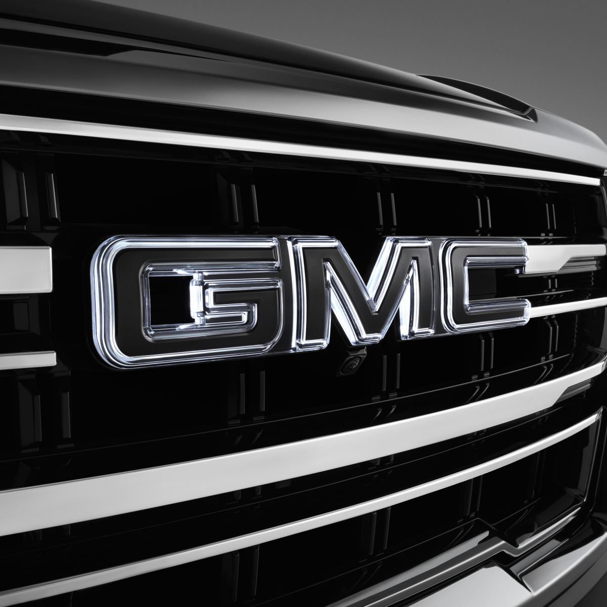 GMC Exterior Emblems - Illuminated GMC Emblem, Black 86537580