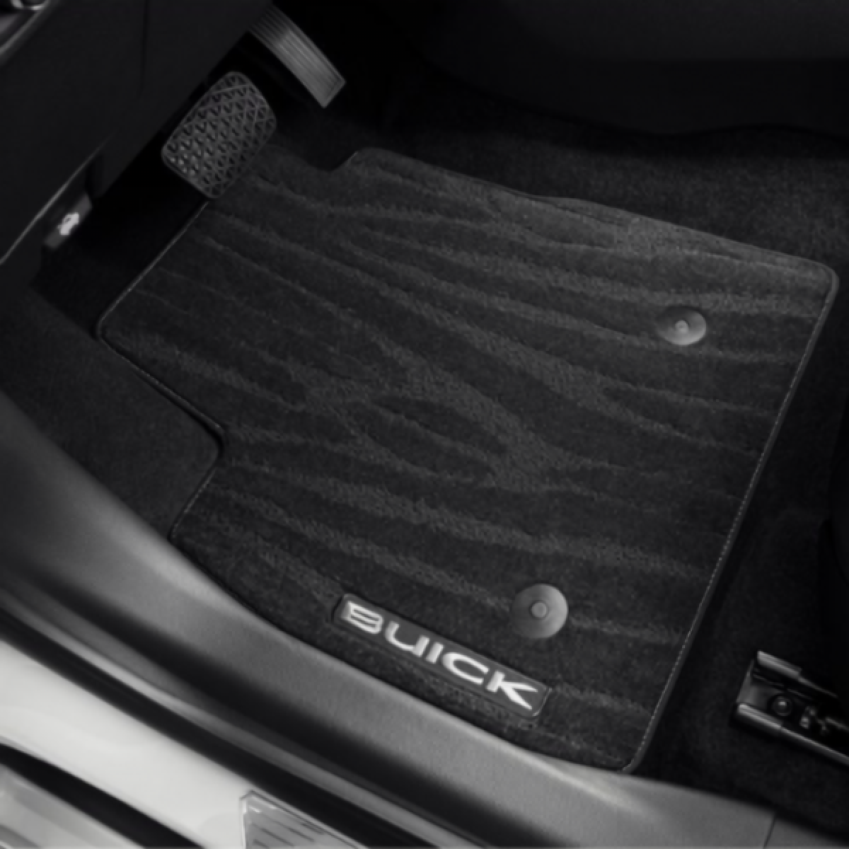 Buick Floor Mats - Front & Rear Premium Carpet, FWD, Buick Script, Ebony 42677242