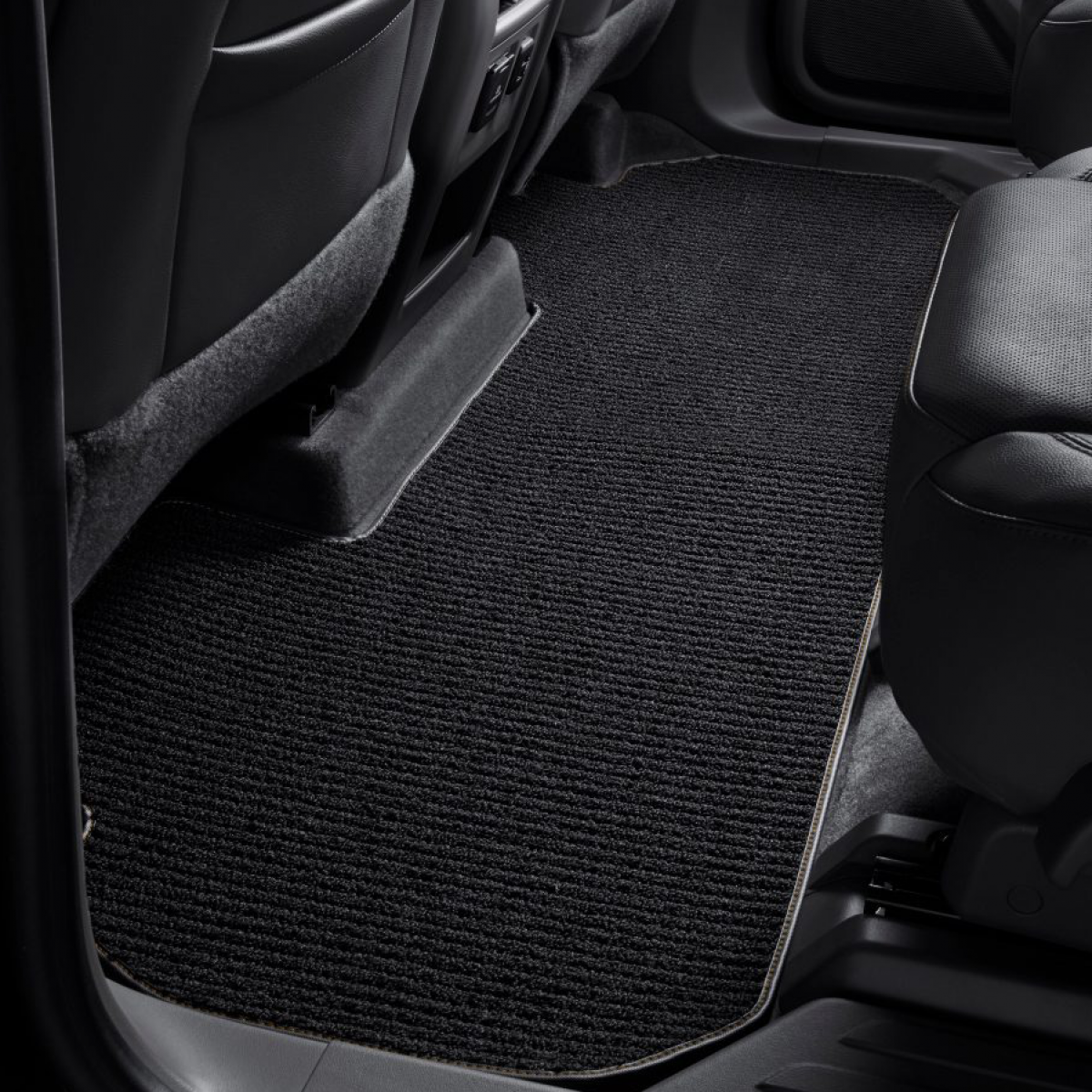Chevrolet Floor Mats - Second-Row Premium Carpet, Jet Black with Mojave Stitching 84188784