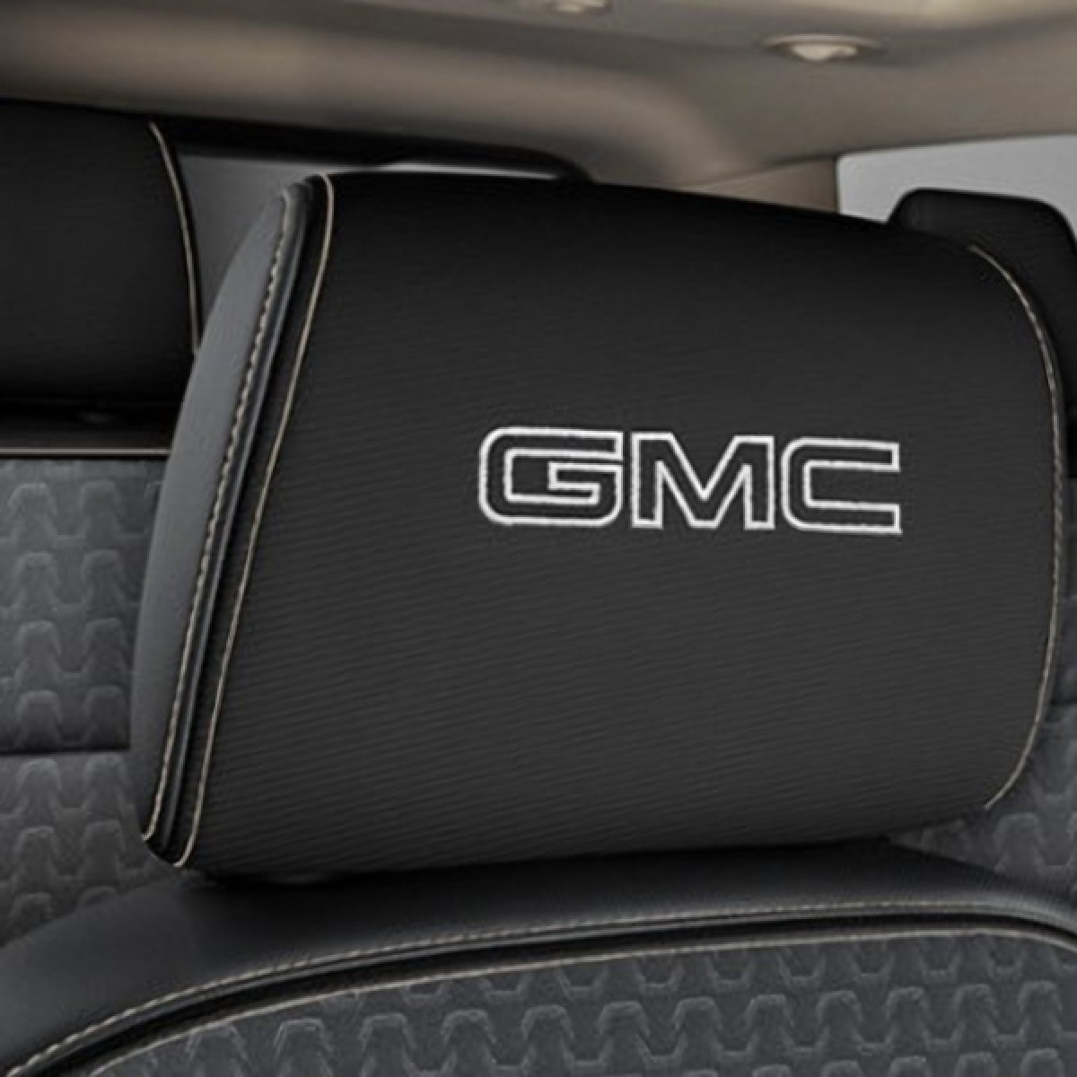 GMC Headrest - Cloth, Embroidered GMC Script, Jet Black for 2019-2022 Acadia  84483940