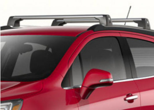 Buick Roof Rack Cross Rail Package - Removable, Brushed Aluminium 95417408