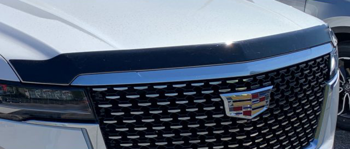 Cadillac Moulded Hood Protector - Associated Accessories, Aeroskin, Smoke Black 19420500