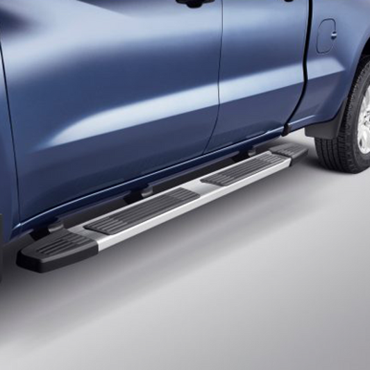 GMC Tubular Assist Steps - 6 inch, Rectangular, Chrome 84011396