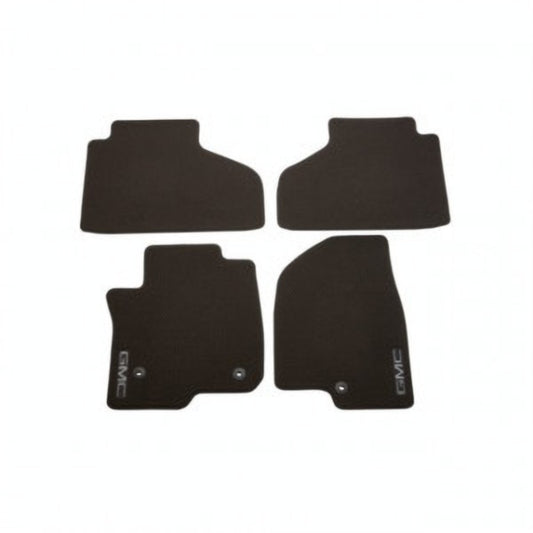 GMC Floor Mats - Front & Rear Carpet, GMC Logo, Very Dark Ash Grey for 2023 Yukon 84665258