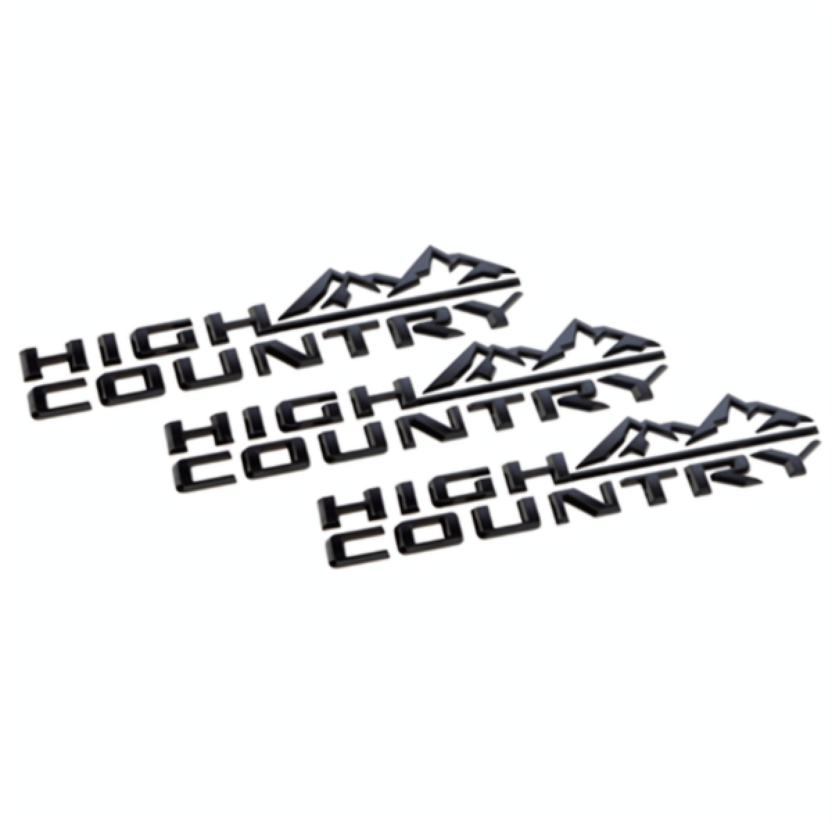 Chevrolet Exterior Emblems - Silverado High Country, Black  85101611