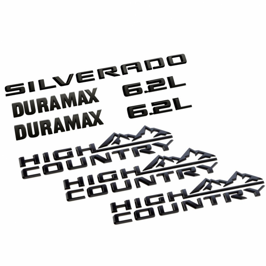 Chevrolet Exterior Emblems - Silverado High Country, Black 84978012