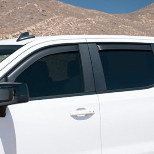 GMC Side Window Weather Deflector - Associated Accessories, 4-Piece, In-Channel, Matte Black 19417481