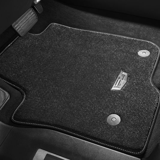 Cadillac 2023 Cadillac Escalade Floor Mats - Front & Rear Premium Carpet, Cadillac Logo, Jet Black 85105137