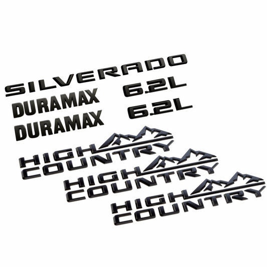 Chevrolet Exterior Emblems - Silverado High Country, Black 86539788