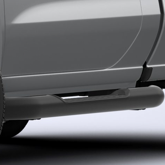 GMC Tubular Assist Steps - 4 inch, Round, Black 84011361