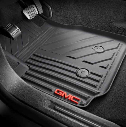 GMC Floor Mats - Front Premium All Weather, GMC Logo, Jet Black 2015-2022 Canyon 22968489