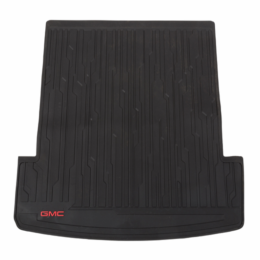 GMC Cargo Mat - Premium All-Weather, With Cargo Rails, GMC Logo, Jet Black 85131812