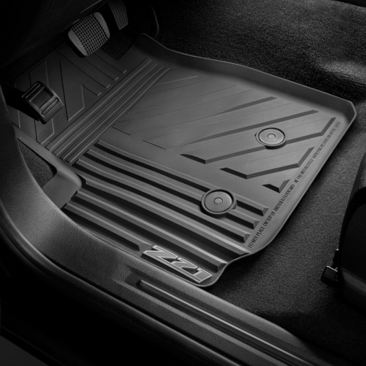 Chevrolet Floor Mats - Front Premium All Weather, Z71 Logo, Jet Black 22968487