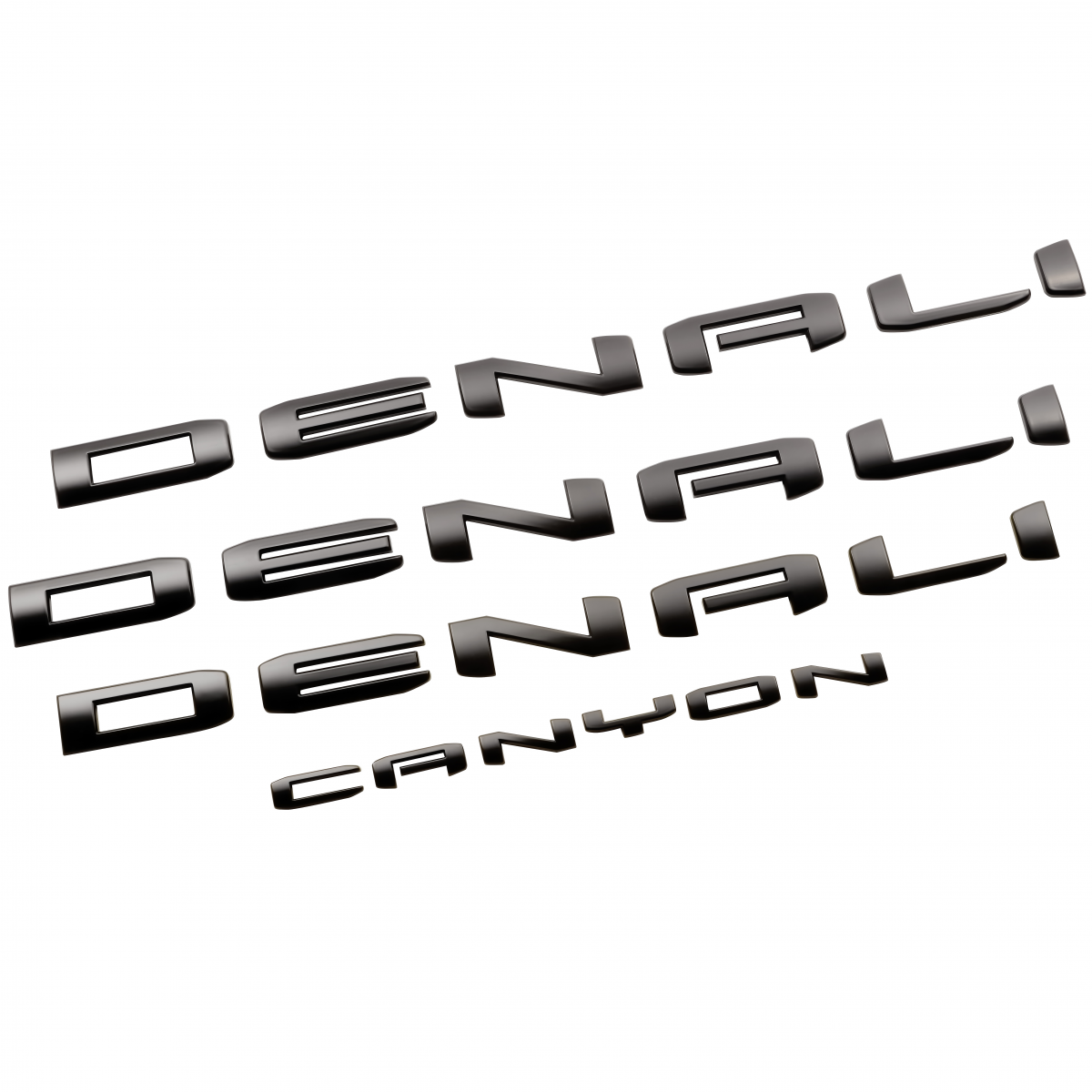 GMC Exterior Emblems - Canyon Denali, Black 85660265