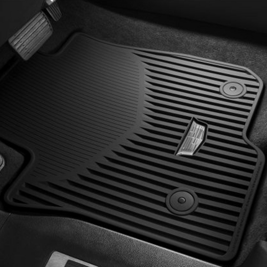 Cadillac 2021-2024 Escalade Floor Mats - Front Premium All Weather, Cadillac Logo, Jet Black 84997571