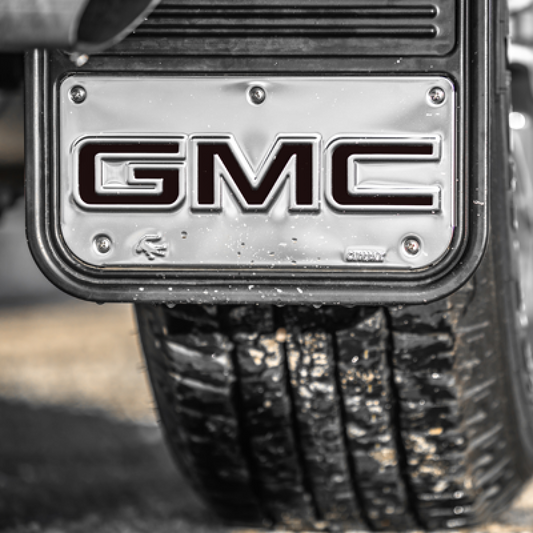 GMC Splash Guards - Gatorback, Front & Rear, Black GMC Logo for 2023-2024 Sierra 1500 19432686