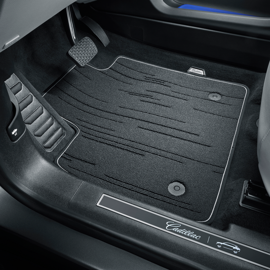 Cadillac 2024 Cadillac LYRIQ Floor Mats - Front & Rear Premium Carpet, Cadillac Logo, Noir 84983147