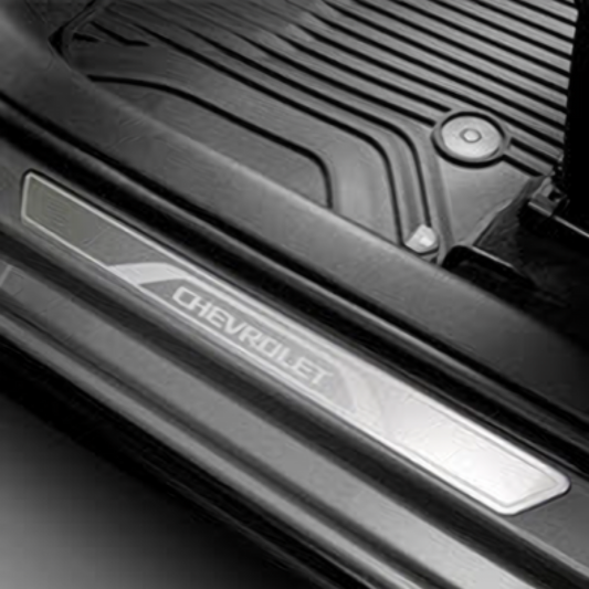 Chevrolet Door Sill Plates - Chevrolet Script, Aluminium 42505938