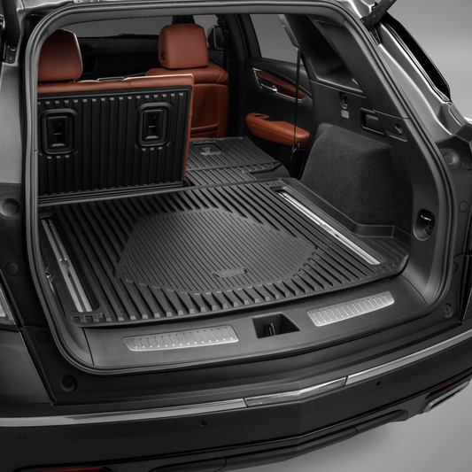 Cadillac 2022-2024 XT5 Cargo Area Tray - Premium, Cadillac Logo, Jet Black 84507196