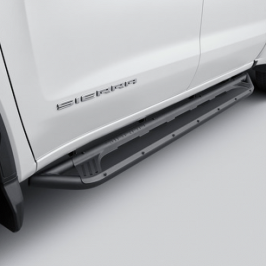GMC Moulded Assist Steps - Sport Step, Sierra Script, Black 84742428