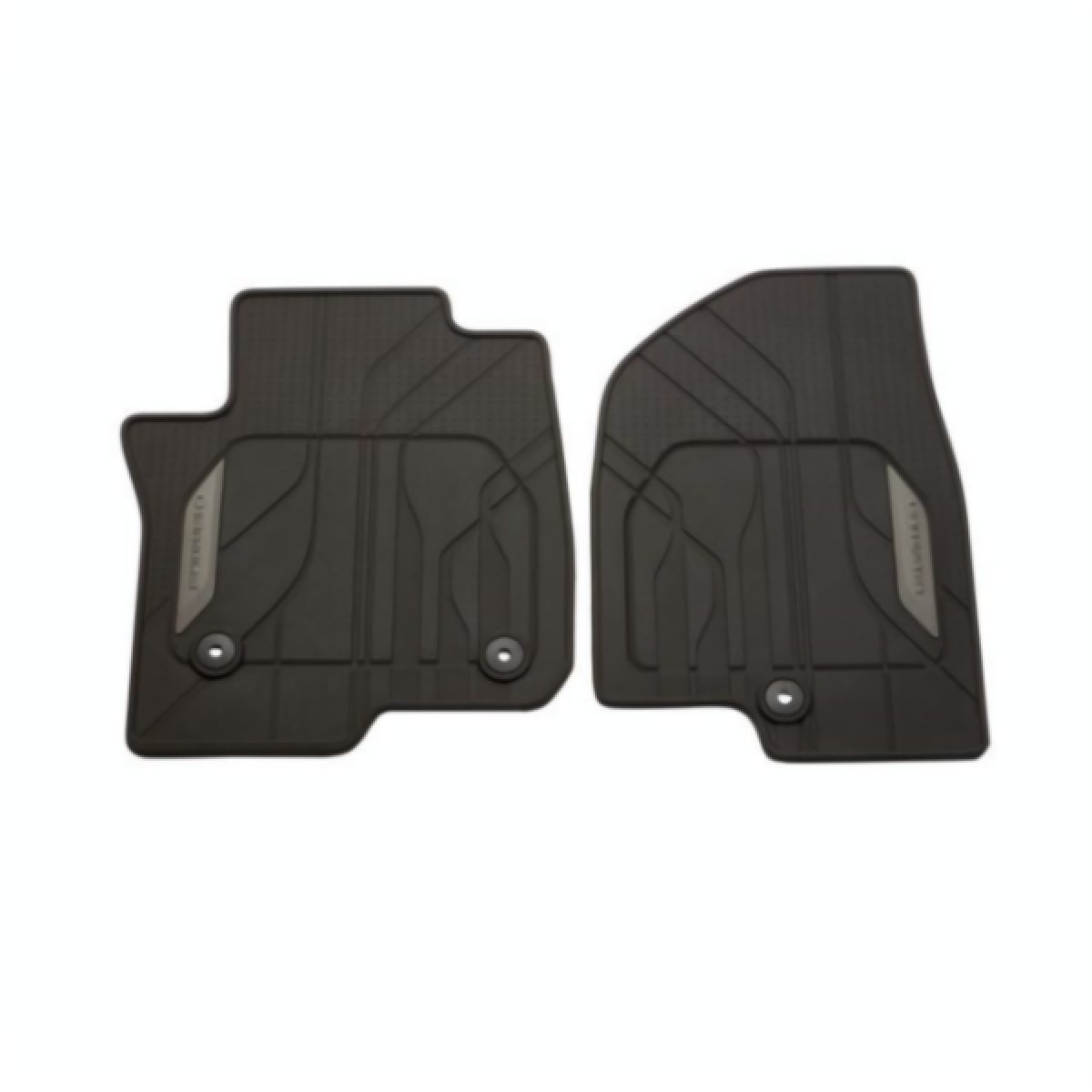 Chevrolet Floor Mats - Front Premium All Weather, Chevrolet Script, Very Dark Atmosphere for 2021-2024 Suburban 84701520