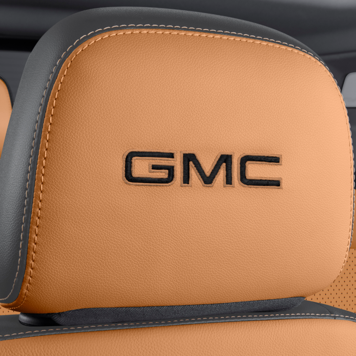 GMC Headrest - Vinyl, Embroidered GMC Script, Brandy for 2017-2023 Acadia 84594434