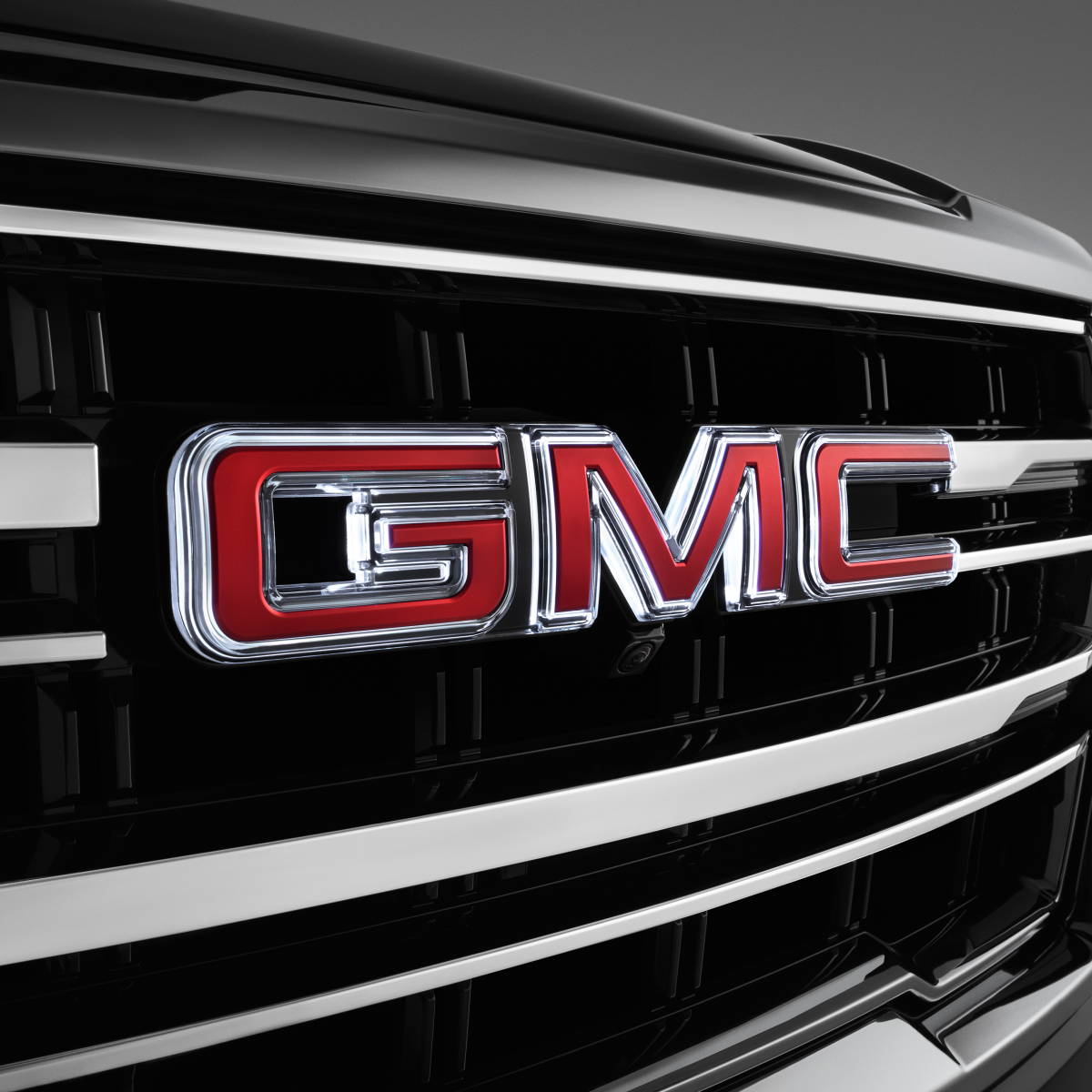 GMC Exterior Emblems - Illuminated GMC Emblem, Red for 2021-2024 Yukon 86537582