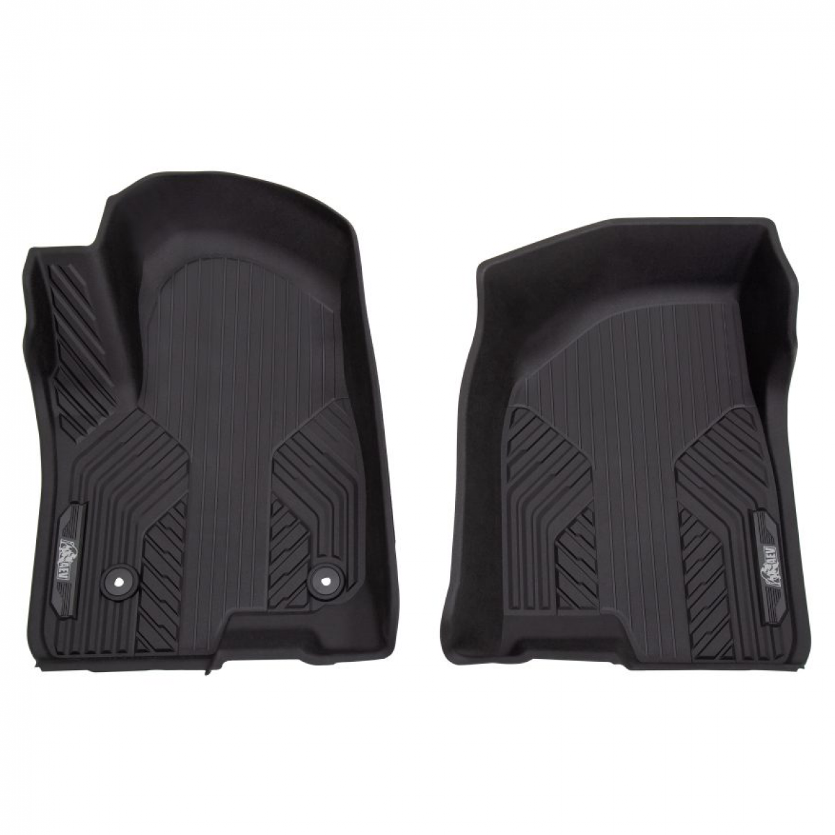 Chevrolet Floor Liners - Front Premium All Weather, With Console, Bison Logo, Jet Black 85545011