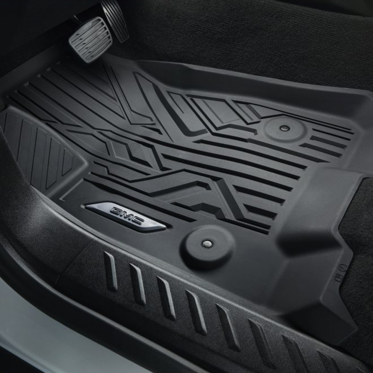 GMC 2024 Floor Liners - Front Premium All Weather, GMC Logo, Jet Black 85654727