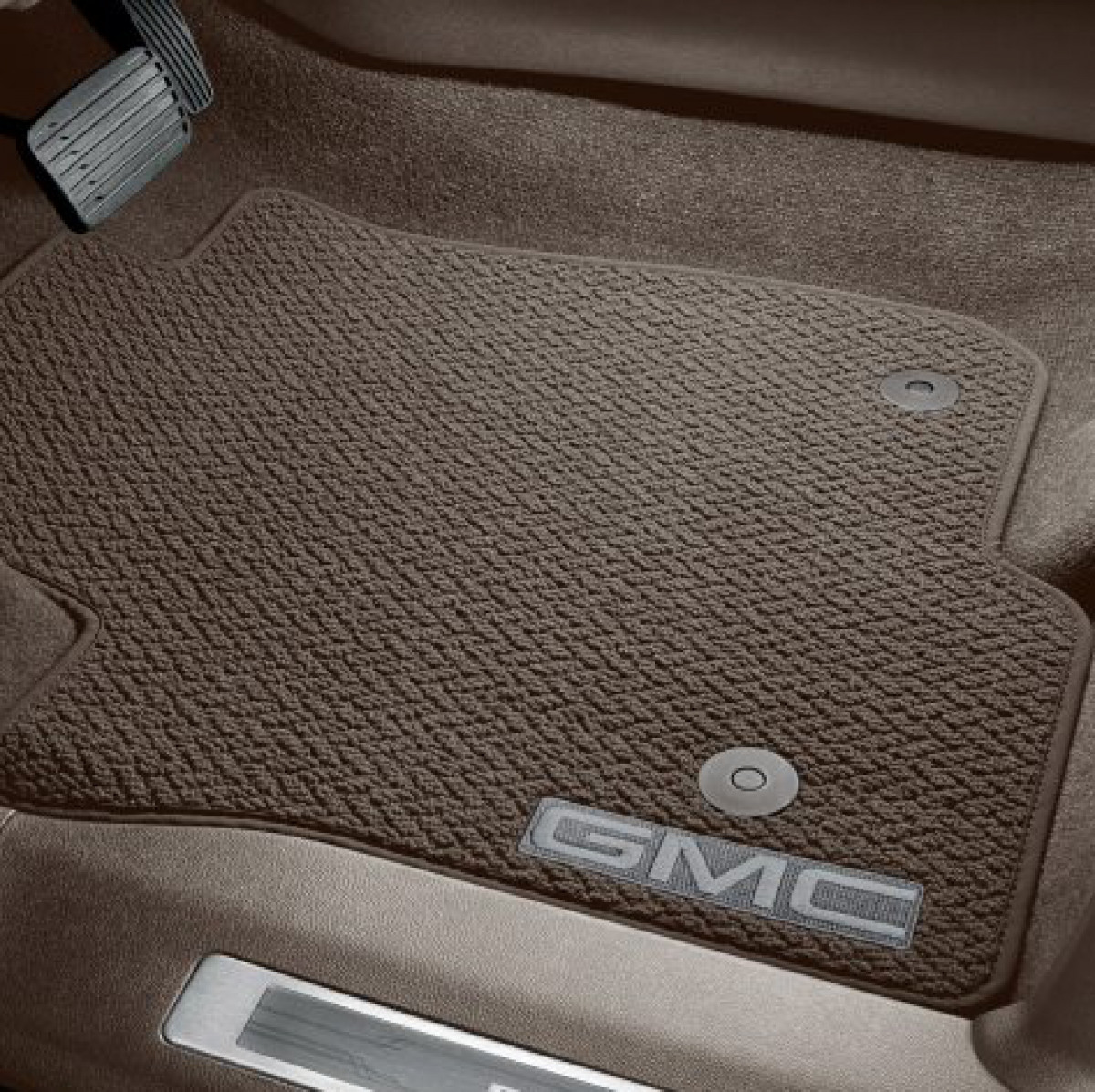 GMC Floor Mats - Front & Rear Carpet, GMC Logo, Teak 84665260