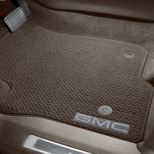 GMC Floor Mats - Front & Rear Carpet, GMC Logo, Teak 84665260